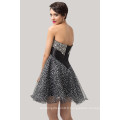 Grace Karin Mature Ladies Black Cocktail Dresses 2015 Strapless Sweetheart Sequins Beaded Short Cocktail Party Dress CL6139